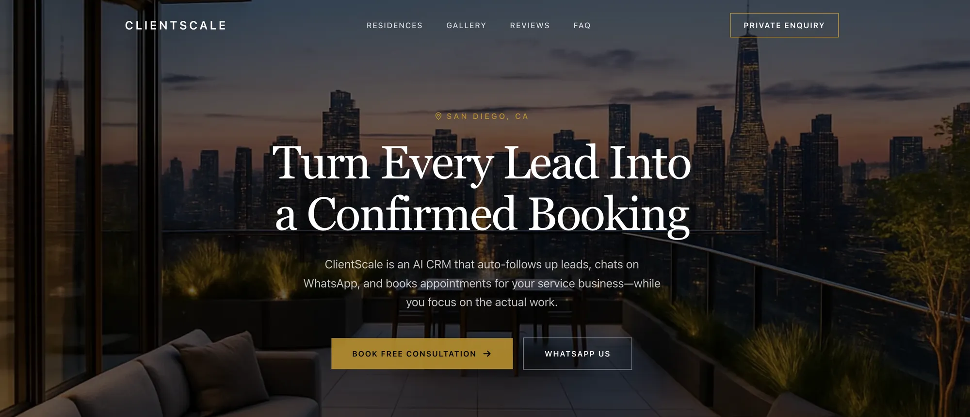 A ClientScale landing page built for your business